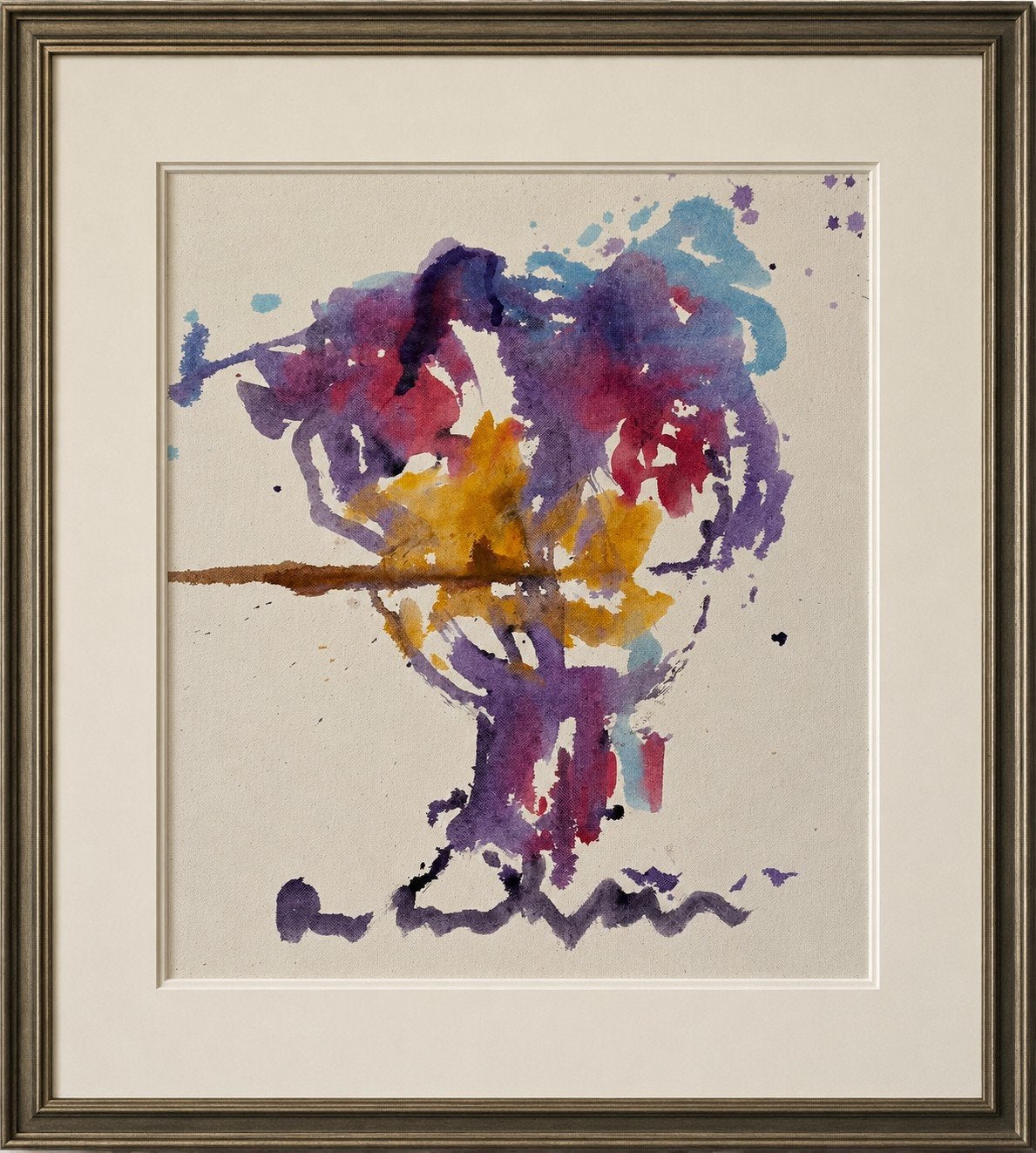 Anton Heyboer Kleurrijke expressie Kip, Antiek en Kunst, Ophalen, Papier/karton, Dieren, Gesigneerd