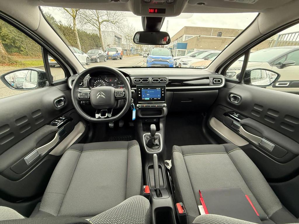 Citroen C3 1.2 PureTech Feel, Navi, Panodak Dealer auto, Voorwielaandrijving, 83 pk, Gebruikt, Lichtsensor