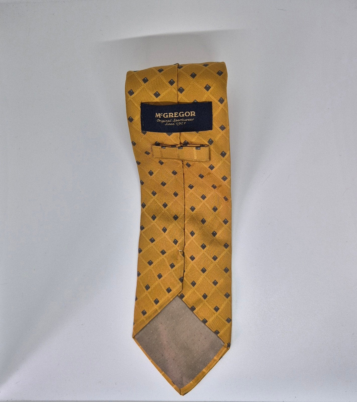 Gele McGregor Stropdas 100% zijde, McGregor, Geel, Ophalen of Verzenden, Zo goed als nieuw