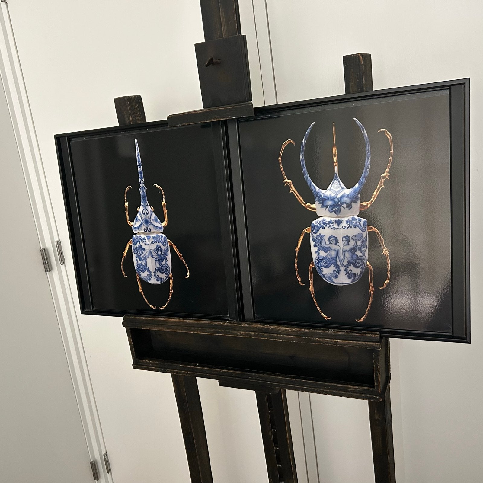 Grote Kevers: Atlas Kever en Herculeskever (Delfts Blauw), Ophalen