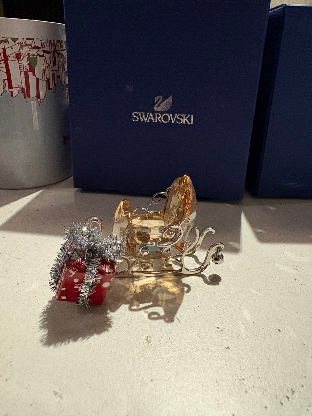 Swarovski arreslee kerst, Verzamelen, Ophalen of Verzenden, Zo goed als nieuw, Figuurtje