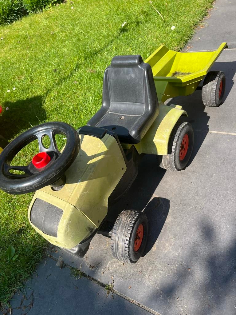 Stoere traptractor met aanhanger - Gebruikt, Ophalen, Gebruikt, Trapvoertuig