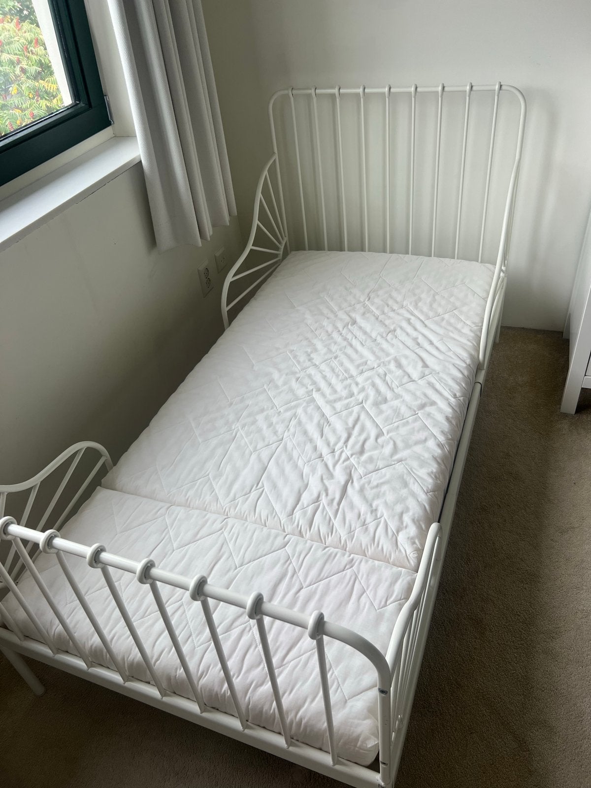 Minnen meegroei bed Ikea, Huis en Inrichting, Slaapkamer | Bedden, Ophalen, Gebruikt, 90 cm, Eenpersoons