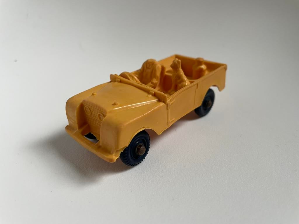 Model Land Rover Tomte Laerdal 18 oranje /geel, Hobby en Vrije tijd, Modelauto's | 1:43, Ophalen of Verzenden, Gebruikt, Auto