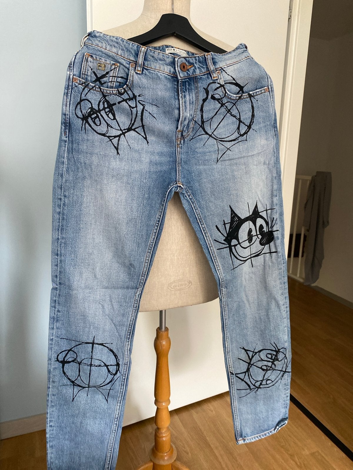 Scotch & Soda x Felix the Cat Jeans - Maat 14, Ophalen of Verzenden, Gebruikt, Jongen of Meisje