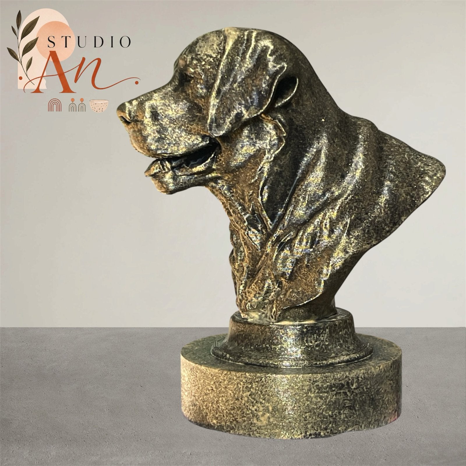 3D Dieren Buste -, Antiek en Kunst, Buste, Kunststof, Ophalen of Verzenden, 20 - 50 cm