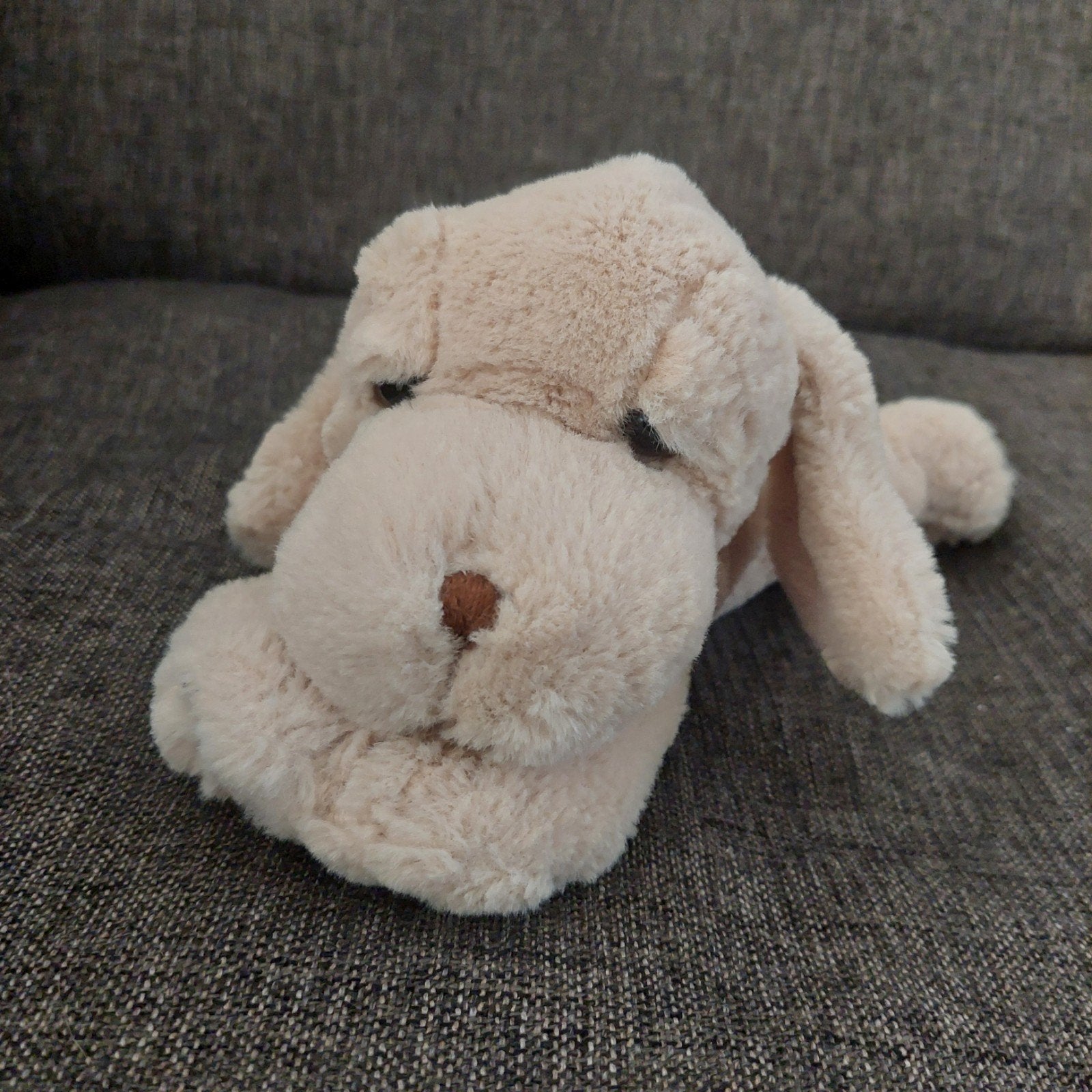 Hulp hond knuffel, Kinderen en Baby's, Speelgoed | Knuffels en Pluche, Zo goed als nieuw, Middelgroot (20 tot 80 cm), Beige, Hond