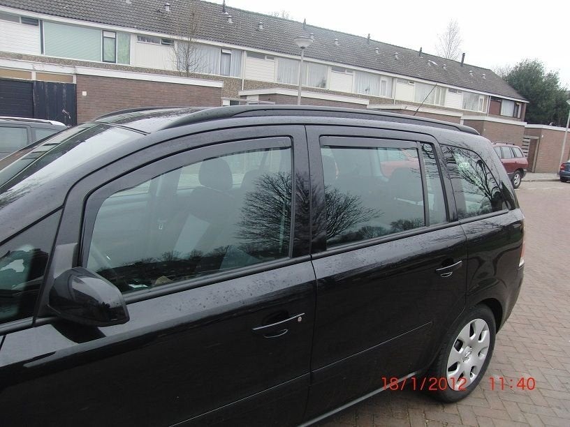 Opel Zafira donkere zijwindschermen raamspoilers visors, Ophalen of Verzenden, Nieuw