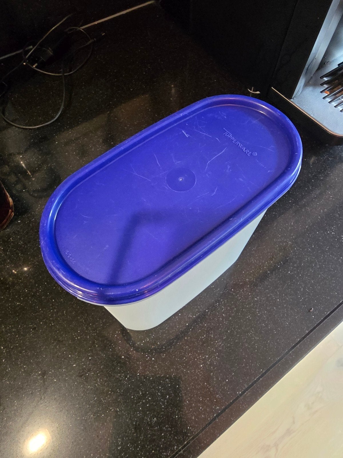 Tupperware Bewaardoos 1.7L, Ophalen of Verzenden, Gebruikt, Blauw, Bewaardoos