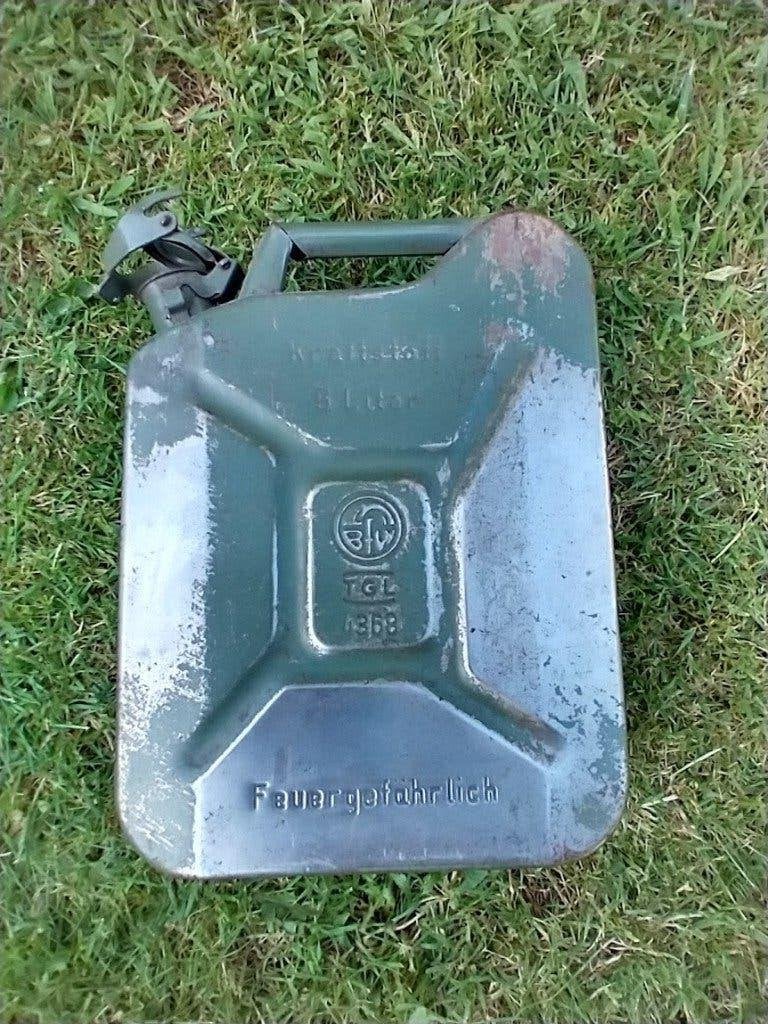 Vintage jerrycan uit de DDR, Ophalen of Verzenden, Gebruikt