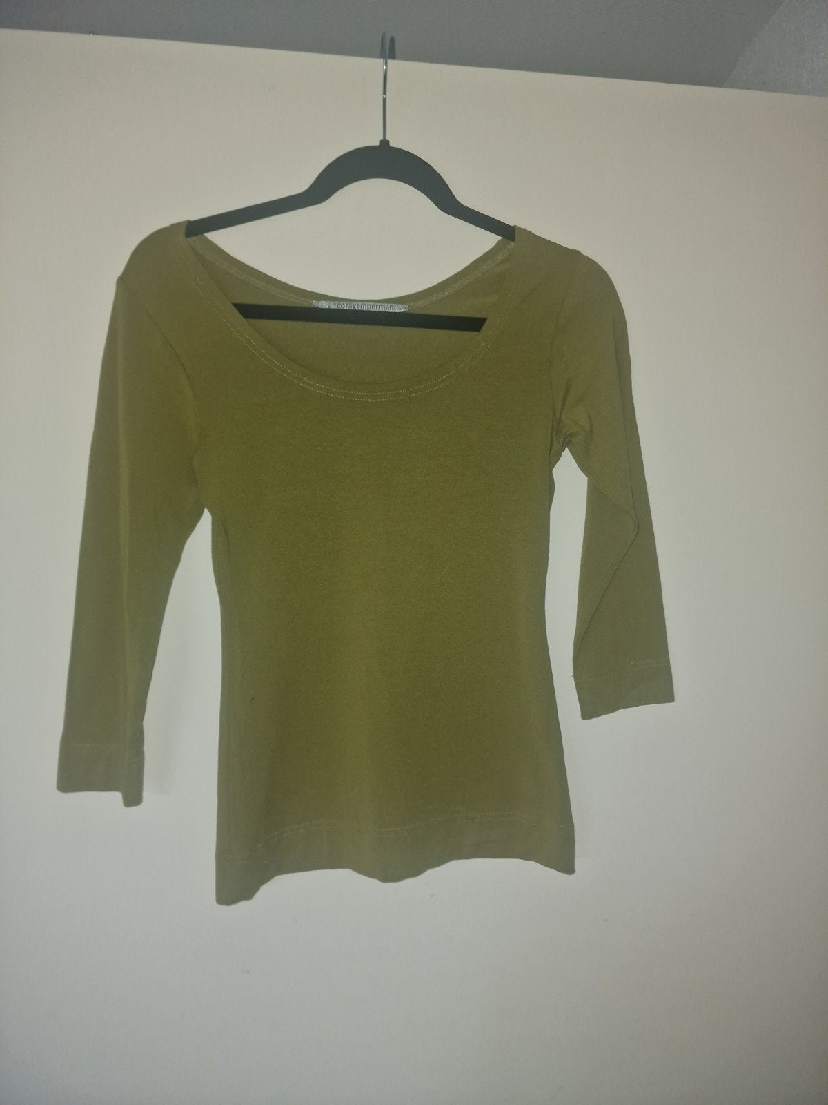 Mosgroen Cora Kemperman T-shirt - Maat S, Ophalen of Verzenden, Korte mouw, Maat 36 (S), Groen