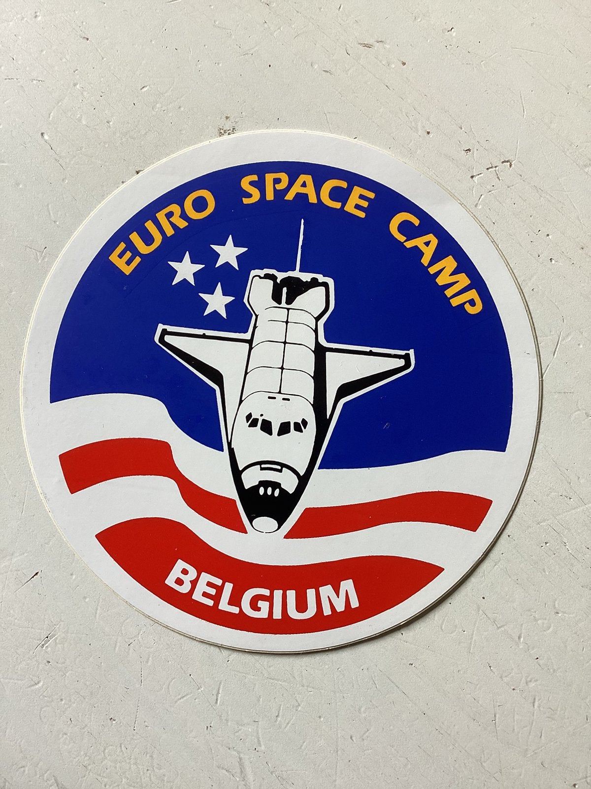 Sticker Euro Space Camp Belgium, Verzenden, Zo goed als nieuw