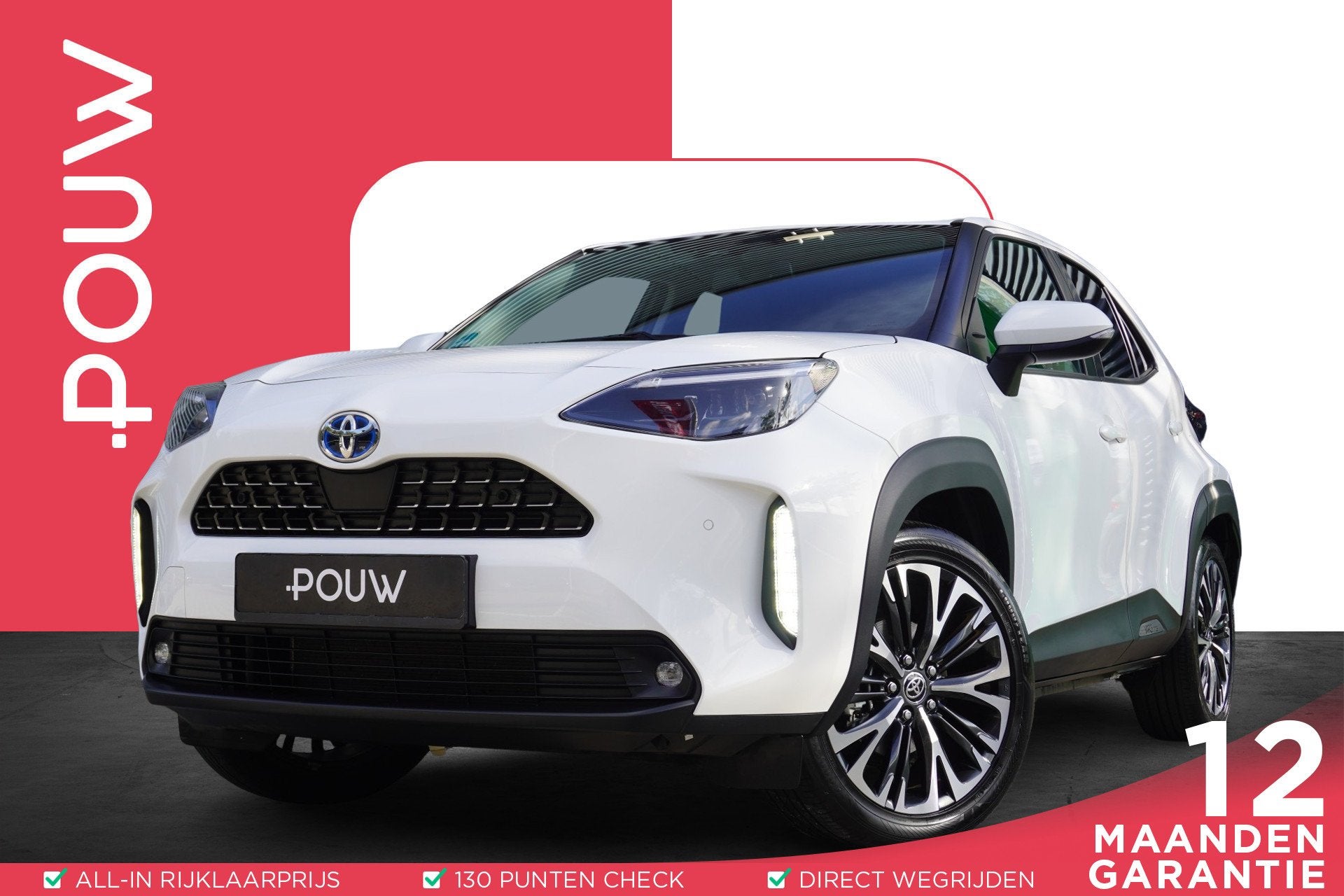 Toyota Yaris Cross 1.5 Hybrid 116pk Executive | Trekhaak | S, 12 maanden, Gebruikt, Wit, Bedrijf