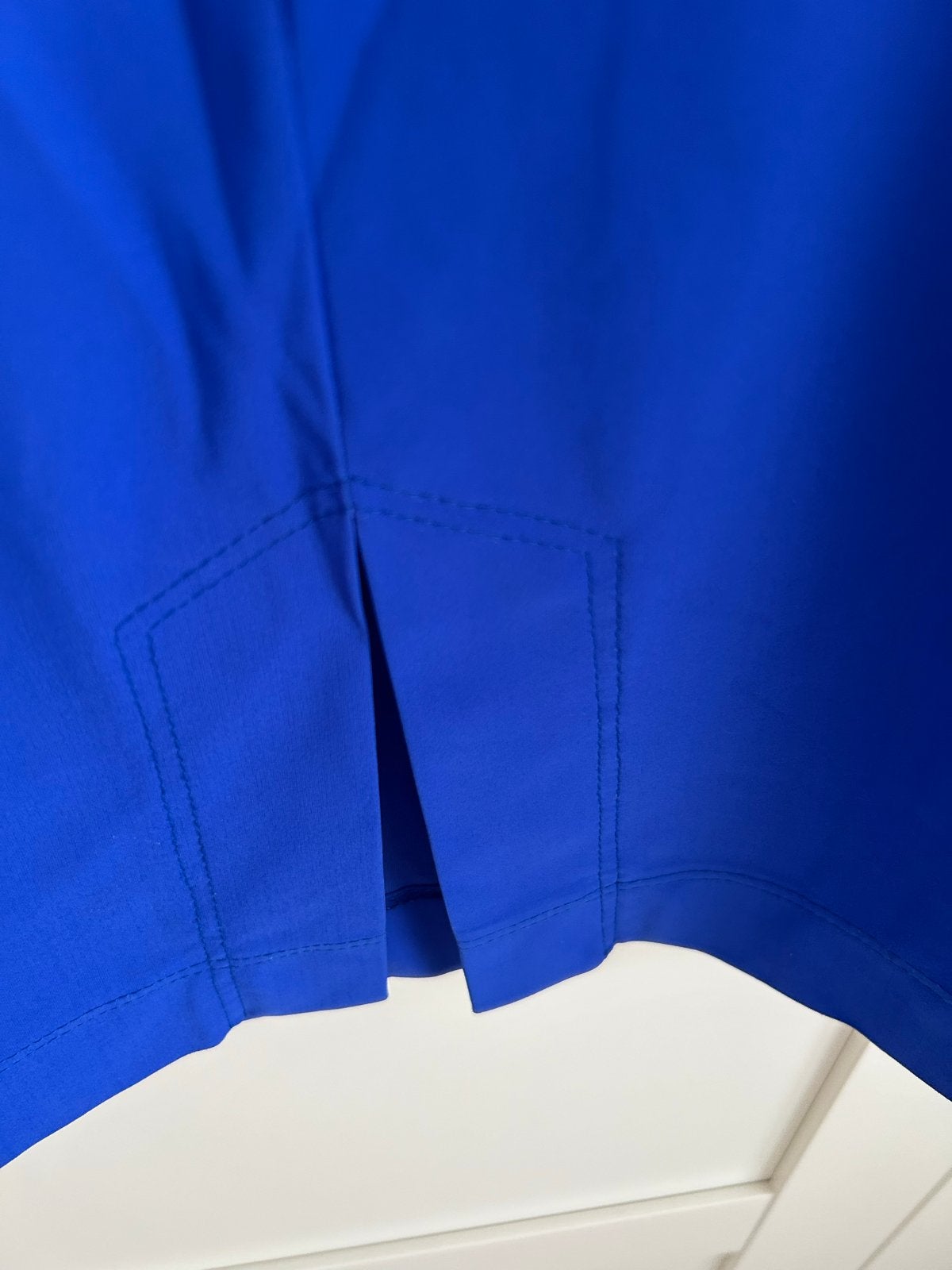 MOQ Travelstof Jurk Koningsblauw Maat 42, Ophalen of Verzenden, Gedragen, Maat 42/44 (L), Blauw
