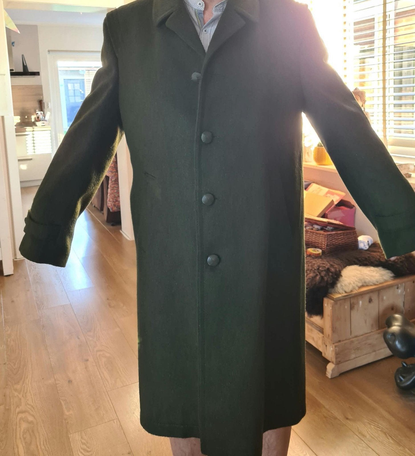 Mooie Alpen Loden jas mt 52 All Weather groen, Maat 52/54 (L), Ophalen of Verzenden, Alpen Loden, Gedragen
