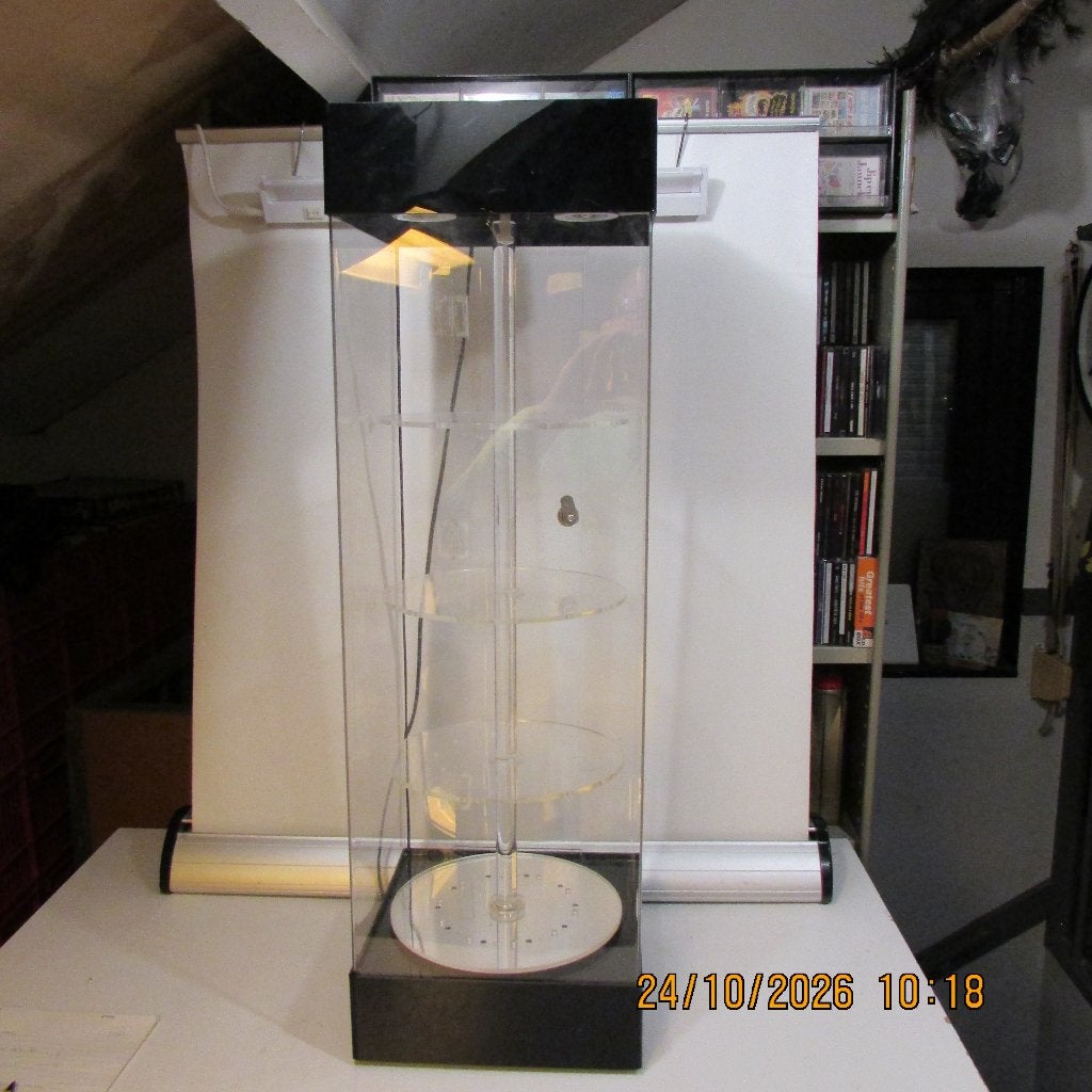 vitrine draai en licht 28/28/88,5 cm geen sleutel (402), Ophalen, Gebruikt, 50 tot 100 cm, Minder dan 100 cm