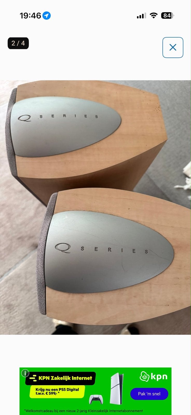 KEF Q4 Vloerstaande Luidsprekers - Set, Ophalen, Vloerstaande luidspreker, Gebruikt, 120 tot 150 watt