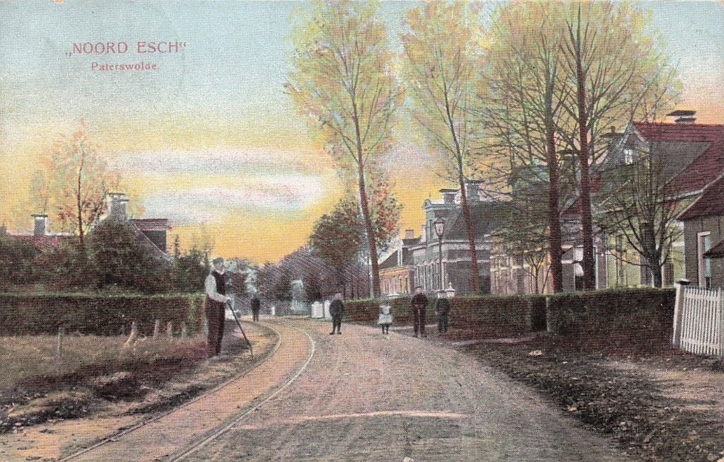 JO1037 Paterswolde Noord Esch 1903, Verzenden, Voor 1920, Gelopen, Groningen