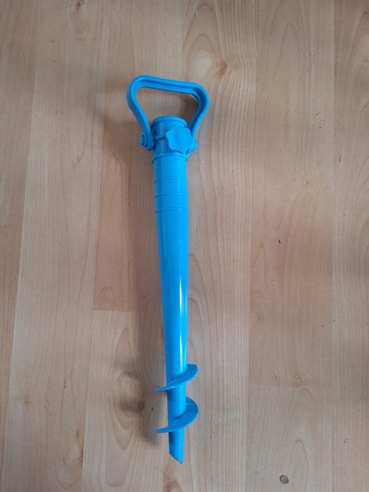 Blauwe parasolvoet/grondanker voor strand of tuin, Ophalen