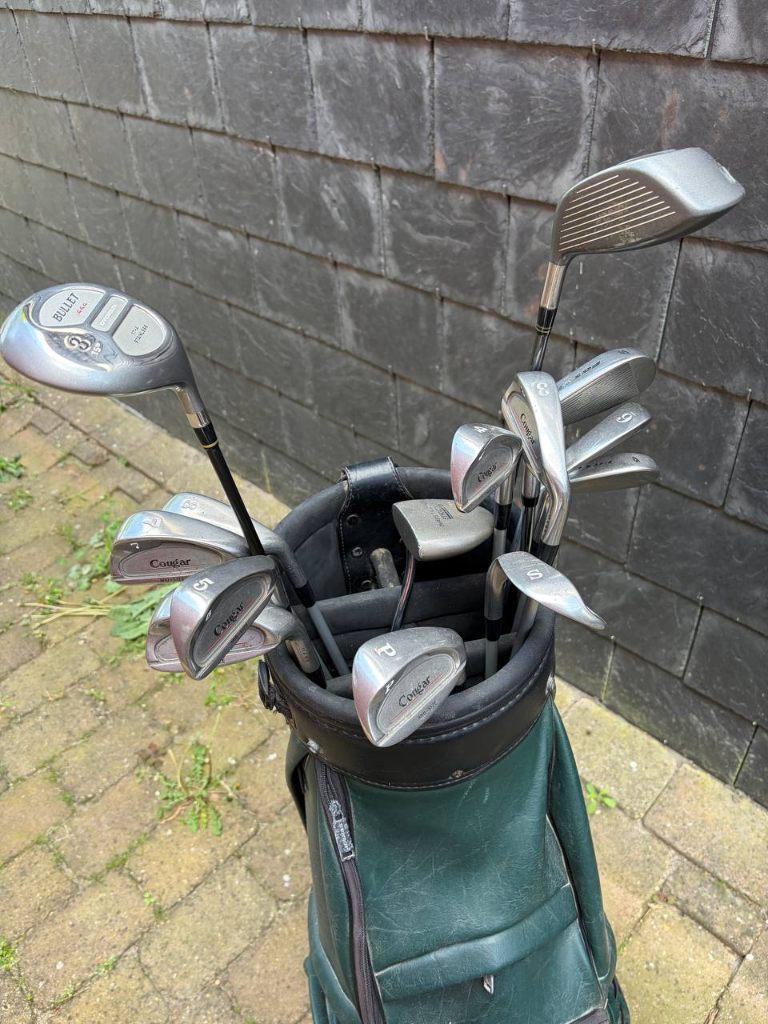 Dunlop golftas met complete set Cougar clubs, Ophalen, Gebruikt, Set, Overige merken