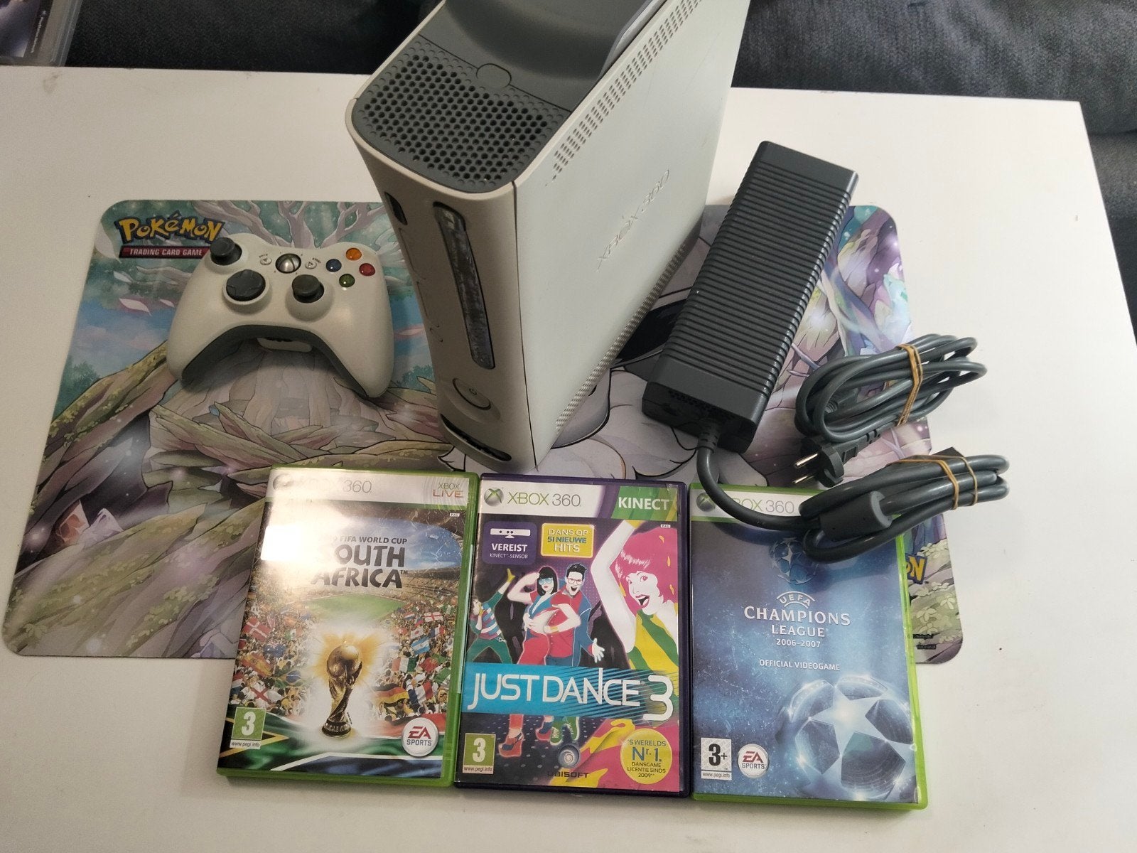 Xbox 360 Console met 3 games en controller, Spelcomputers en Games, Games | Xbox 360, Gebruikt, Sport, 2 spelers, Vanaf 3 jaar
