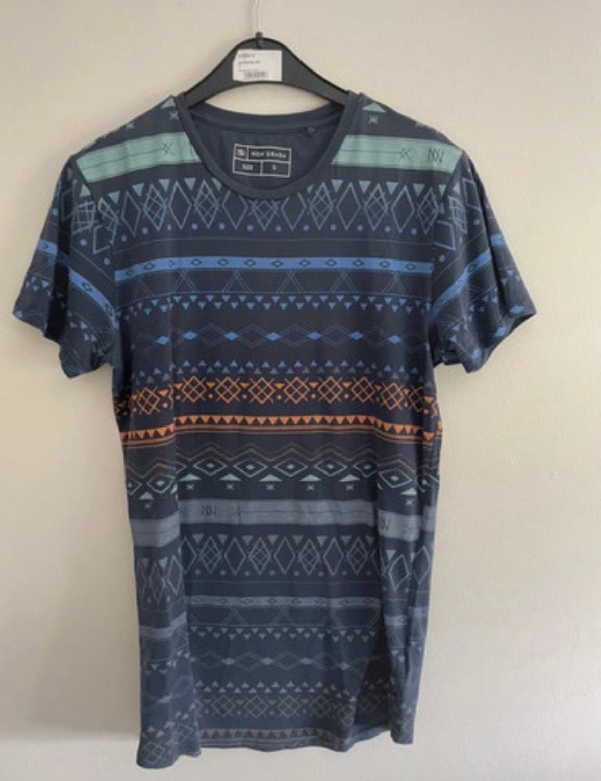 Non Grada shirt maat S, Kleding | Heren, Ophalen of Verzenden, Zo goed als nieuw, Maat 46 (S) of kleiner, Blauw