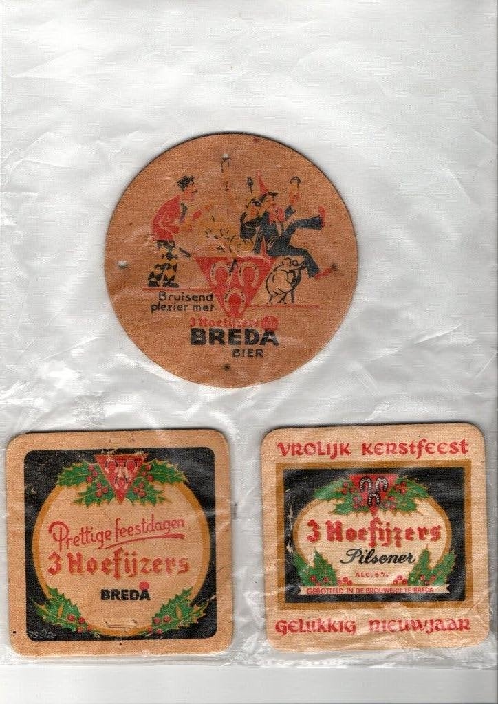 OUDE BREDA BIEREN VILTJES, Verzenden, Gebruikt, Viltje(s), Overige merken