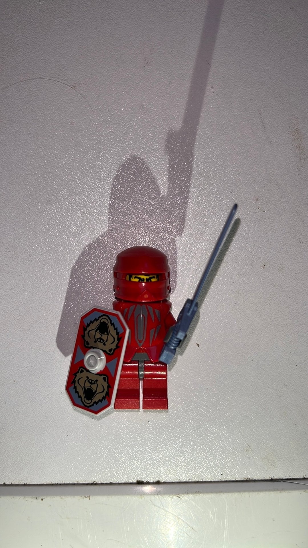 Rode lego ridder vintage, Inclusief minifiguren, Gebruikt, Lego, Ophalen of Verzenden