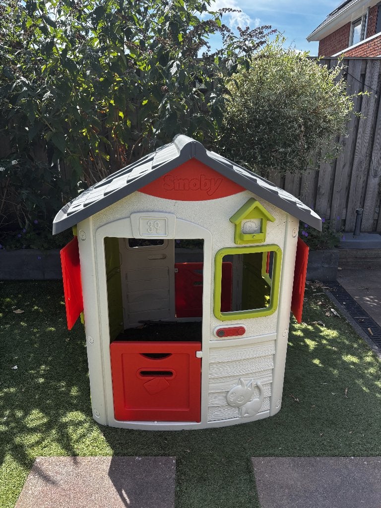 Smoby - Outdoor collectie - Neo Jura Lodge - Speelhuis, Ophalen, Gebruikt, Kunststof