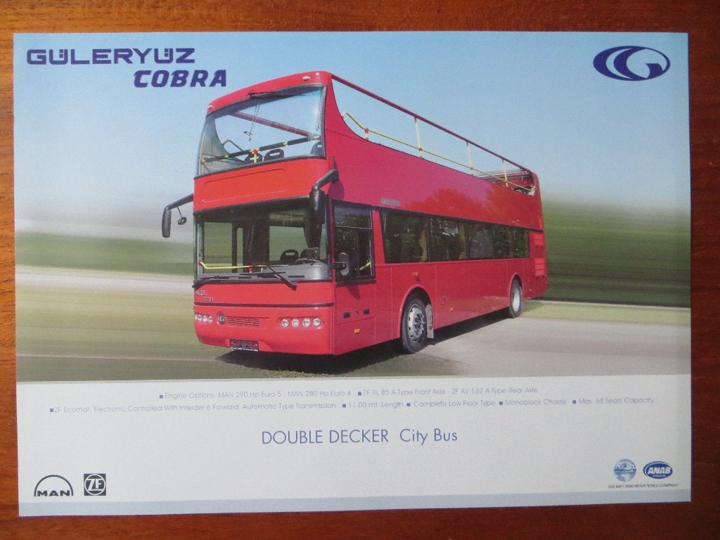 Güleryüz Cobra Double Decker City Bus, Ophalen of Verzenden, Nieuw, Overige merken