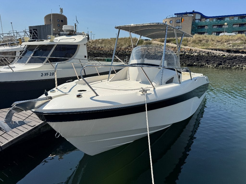 Promarine 740 consoleboot 300 PK!!, Watersport en Boten, Vis- en Consoleboten, Gebruikt, Overige merken, Benzine, 70 pk of meer