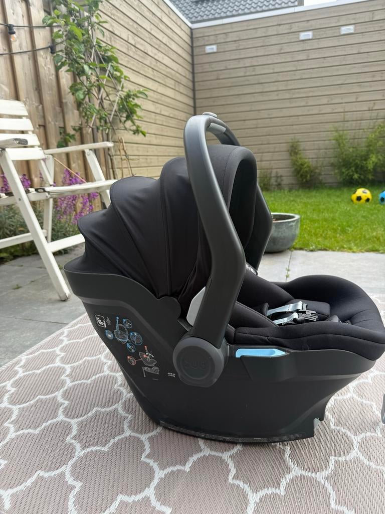 Uppababy Vista autostoel met onderstel compleet, Overige merken, Zo goed als nieuw, Isofix, 0 t/m 13 kg