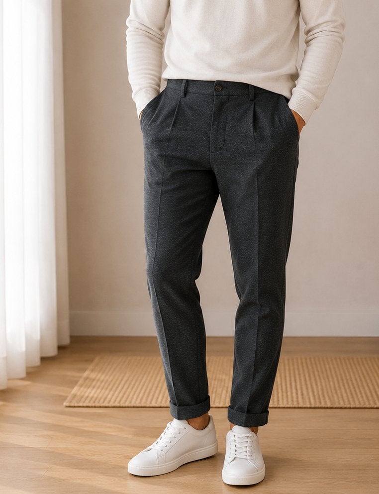 Zara pantalon/broek maat 40/M grijs stippen getailleerd, Zara, Maat 48/50 (M), Ophalen of Verzenden, Zo goed als nieuw