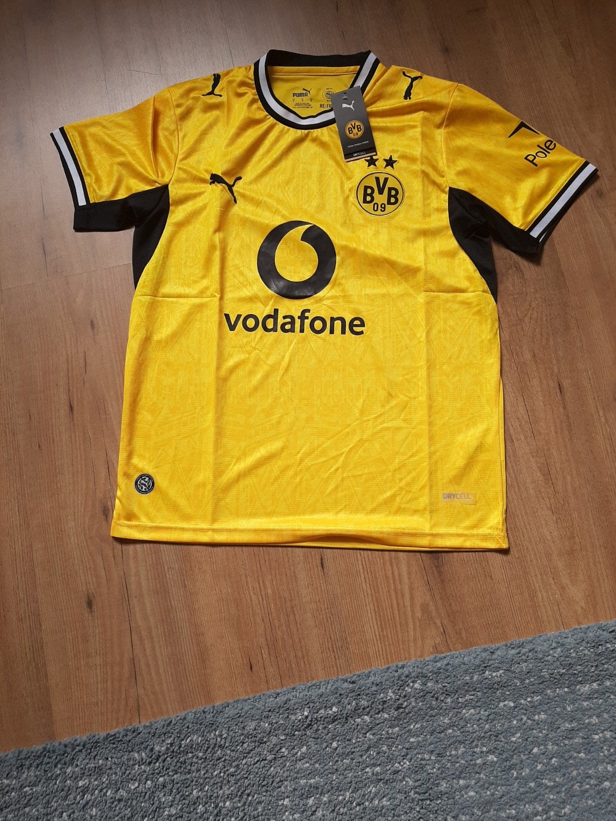 Borussia Dortmund thuisshirt - Maat M, Puma, Maat 48/50 (M), Geel, Nieuw