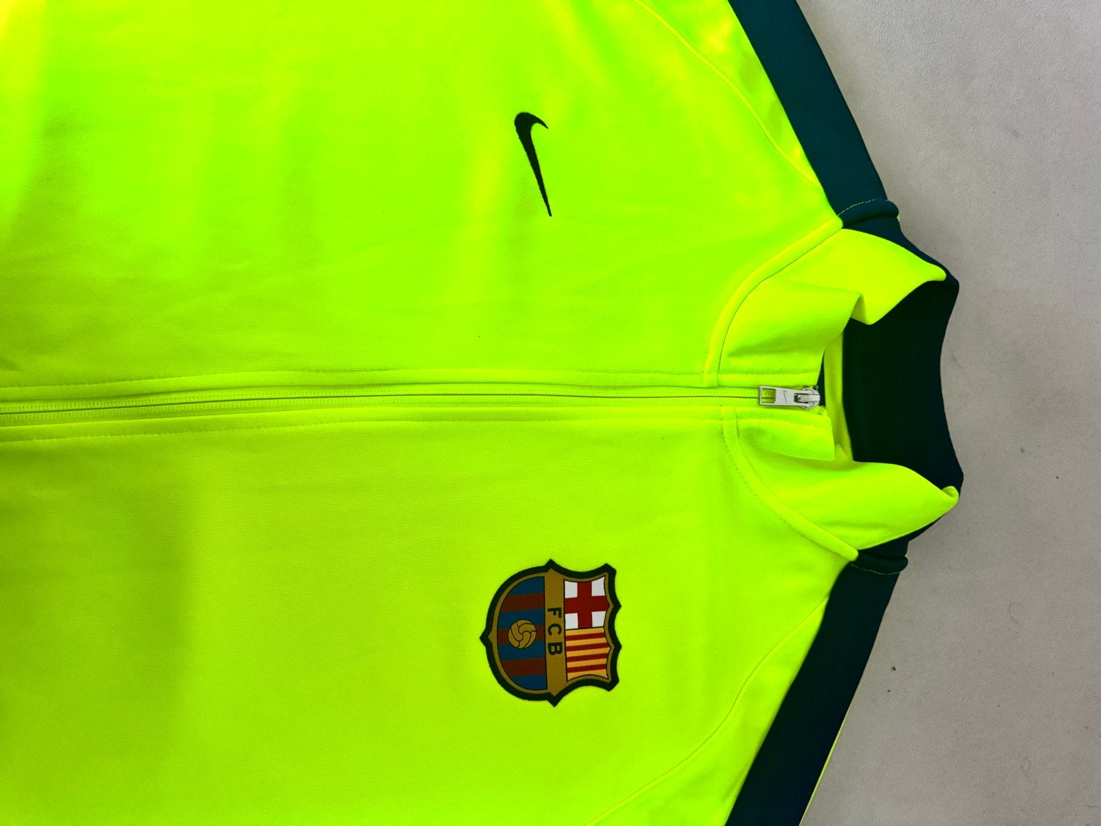 Nike FC Barcelona Trainingsjack - Maat XL, Geel, Maat 56/58 (XL), Ophalen of Verzenden, Zo goed als nieuw