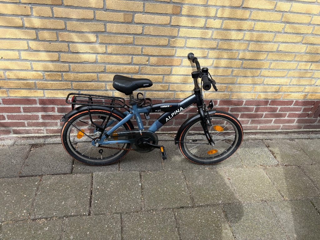 Alpina Yabber jongensfiets 16" Pine Green Matt, Ophalen, Terugtraprem, Gebruikt, Alpina