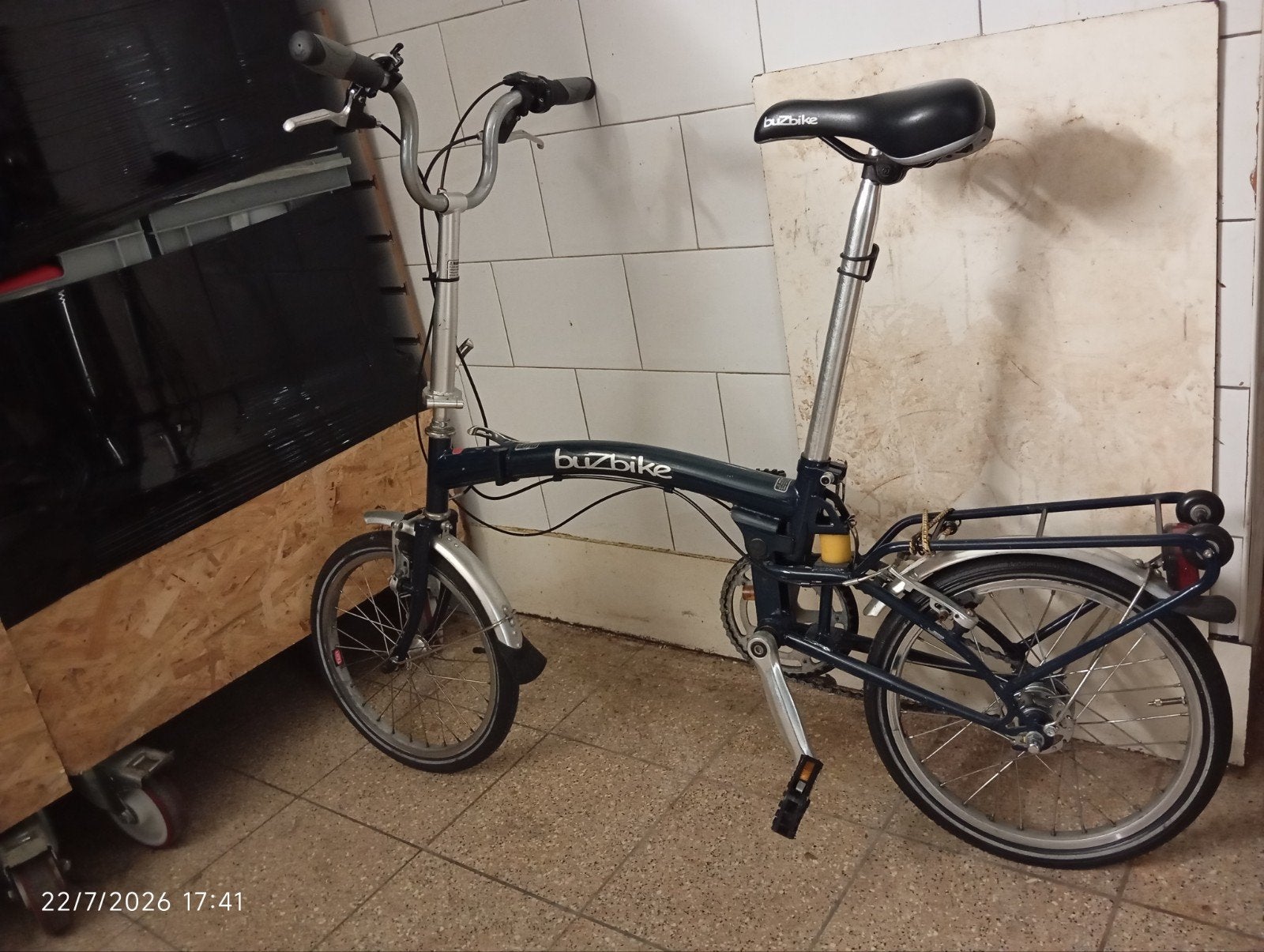Buzbike vouwfiets - 90% reinheid, Fietsen en Brommers, 20 inch of meer, Gebruikt, Velgrem, Versnellingen