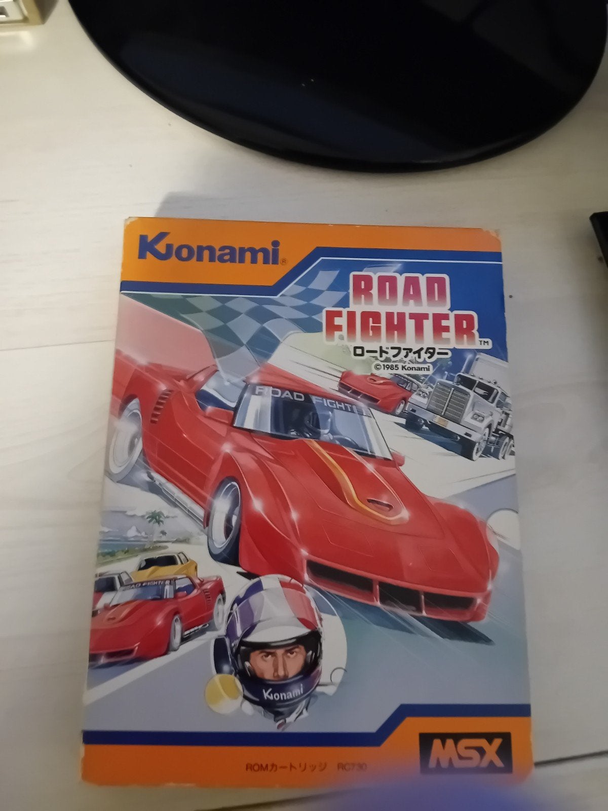 Road Fighter MSX Konami 1985 - met doos en handleidi, Computers en Software, Ophalen of Verzenden, MSX 1 & MSX 2