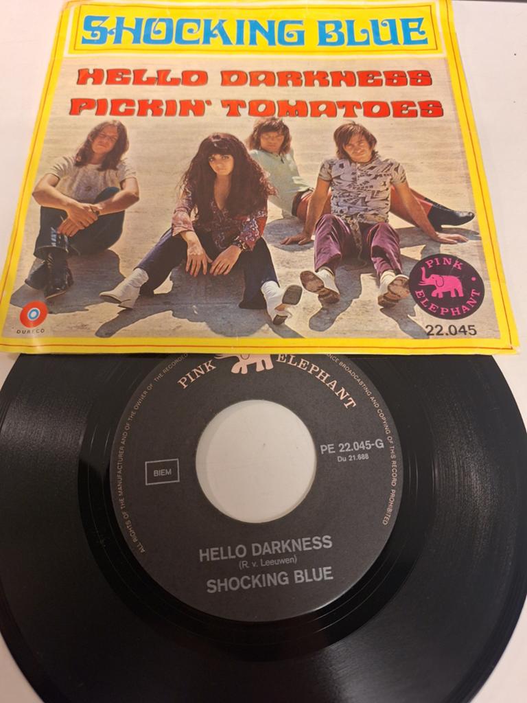 Shocking Blue - Hello Darkness, 1970., Fotohoes, Verzenden, 7 inch, Poprock