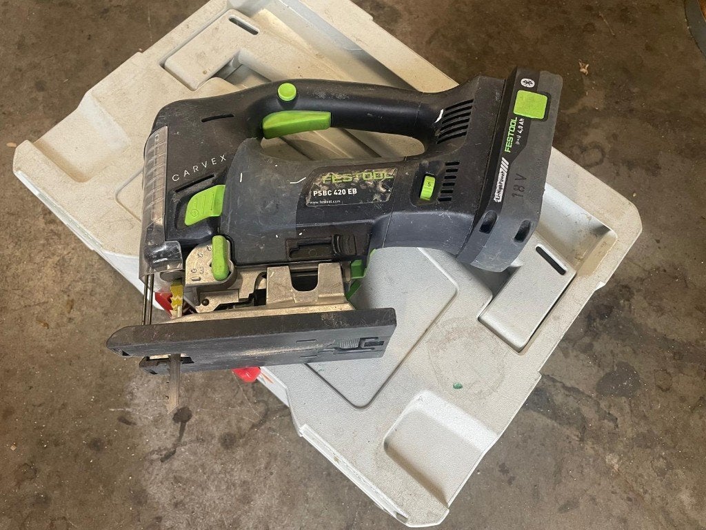 Festool PSBC 420 EB Decoupeerzaag, Ophalen, Gebruikt, Decoupeerzaag, 30 tot 70 mm