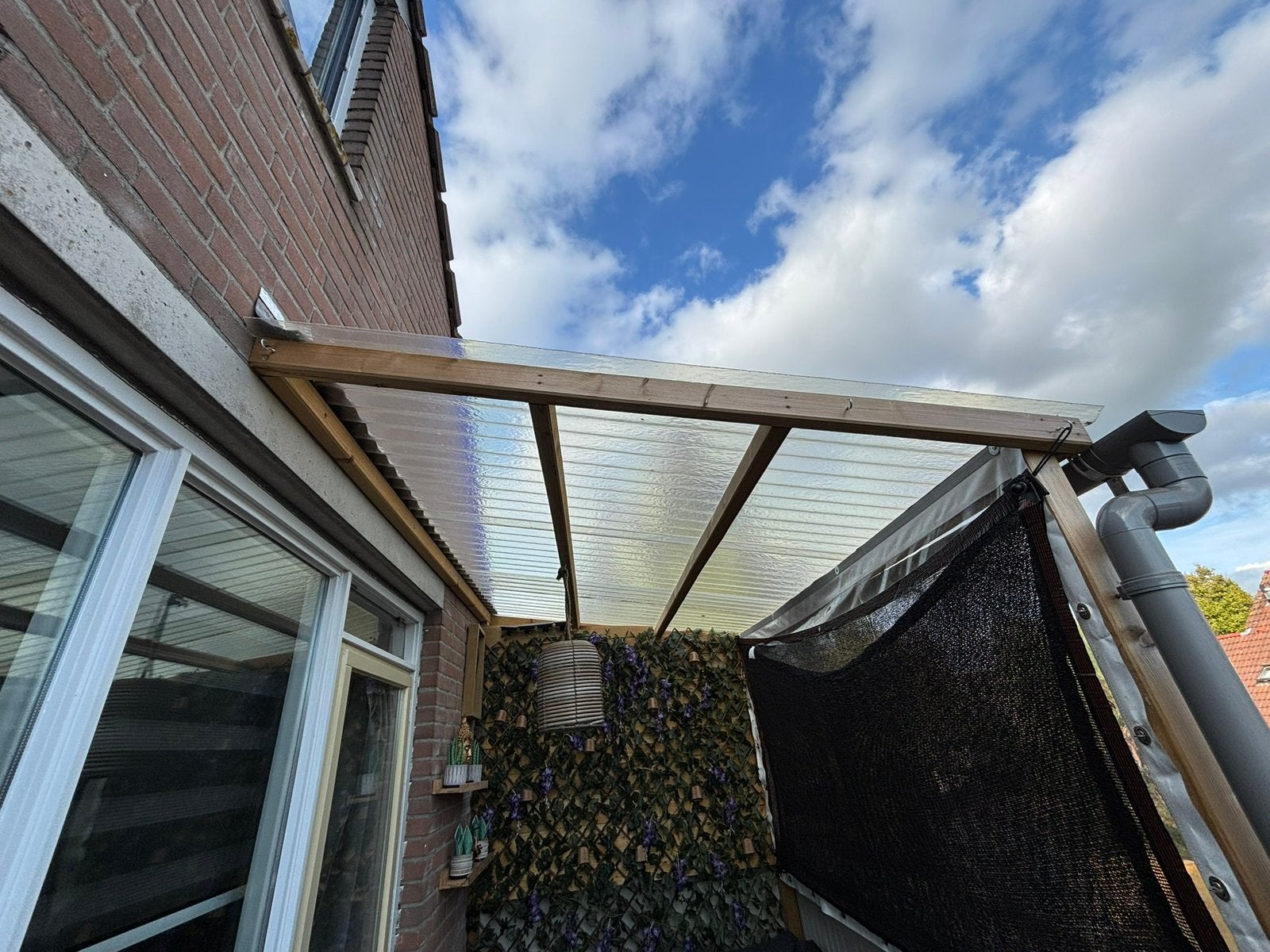Overkapping gedemonteerd!, Tuin en Terras, Ophalen, Zo goed als nieuw, Veranda