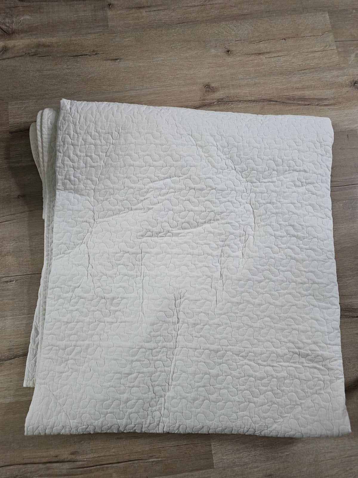 Grote sprei voor tweepersoonsbed, Huis en Inrichting, Ophalen, Gebruikt, Lits-jumeaux, Wit