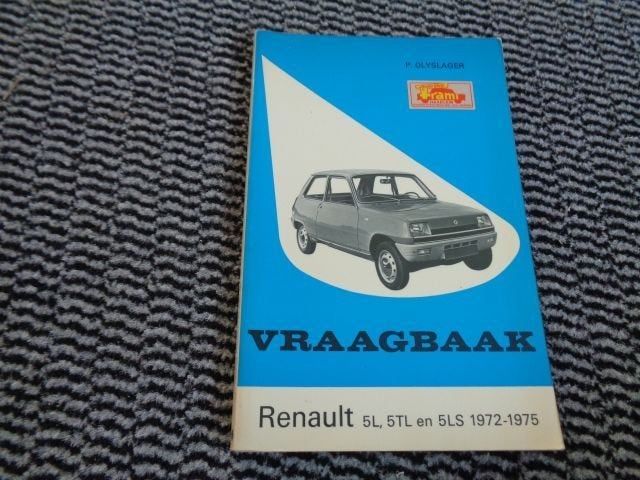 Renault 5 Vraagbaak Werkplaatshandboek NL 1972-1975, Verzenden, Gelezen, Renault