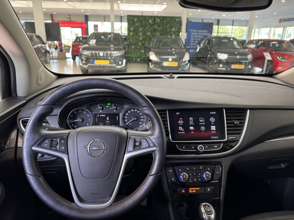 Opel Mokka X 1.4 Turbo Innovation [ DEALER OH I LEDER I TREK, Auto's, Gebruikt, Blauw, Leder, 1364 cc