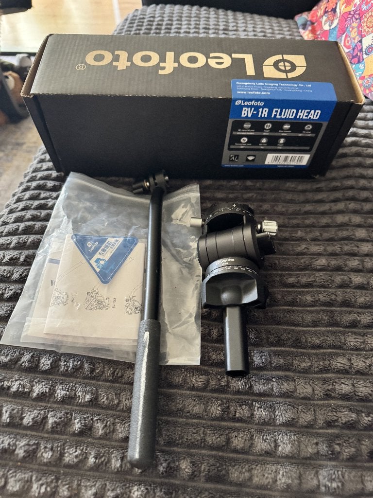 Leofoto BV-1R Fluid Head ZGAN, 125 cm of minder, Balhoofd, Ophalen of Verzenden, Zo goed als nieuw