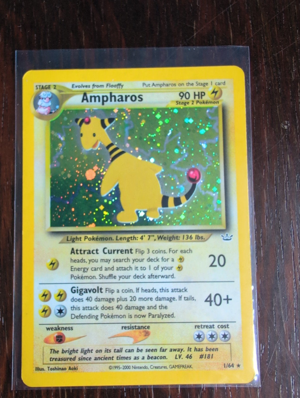Ampharos Neo Revelation, Ophalen, Zo goed als nieuw