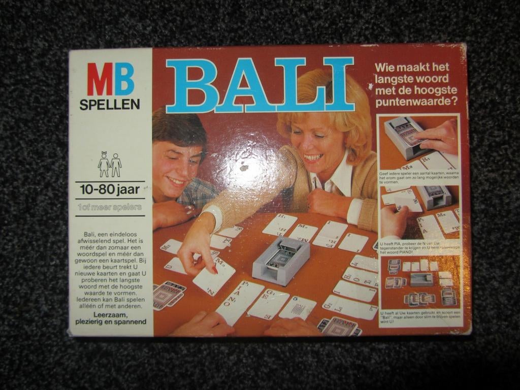 MB Spellen Bali Woordspel - Leerzaam en Spannend, Vijf spelers of meer, Ophalen of Verzenden, Gebruikt, MB Spellen