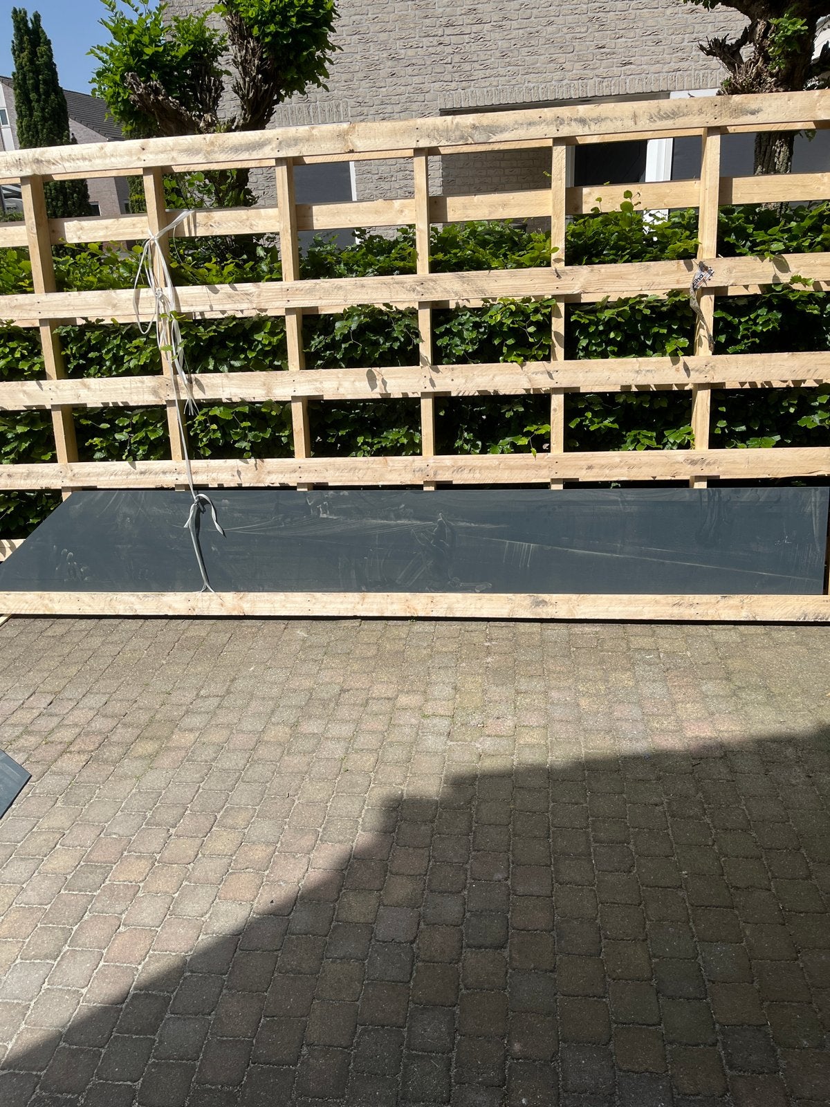Trespa platen antraciet 6 mm - diverse afmetingen, Doe-het-zelf en Verbouw, Platen en Panelen, Ophalen, Zo goed als nieuw, HPL