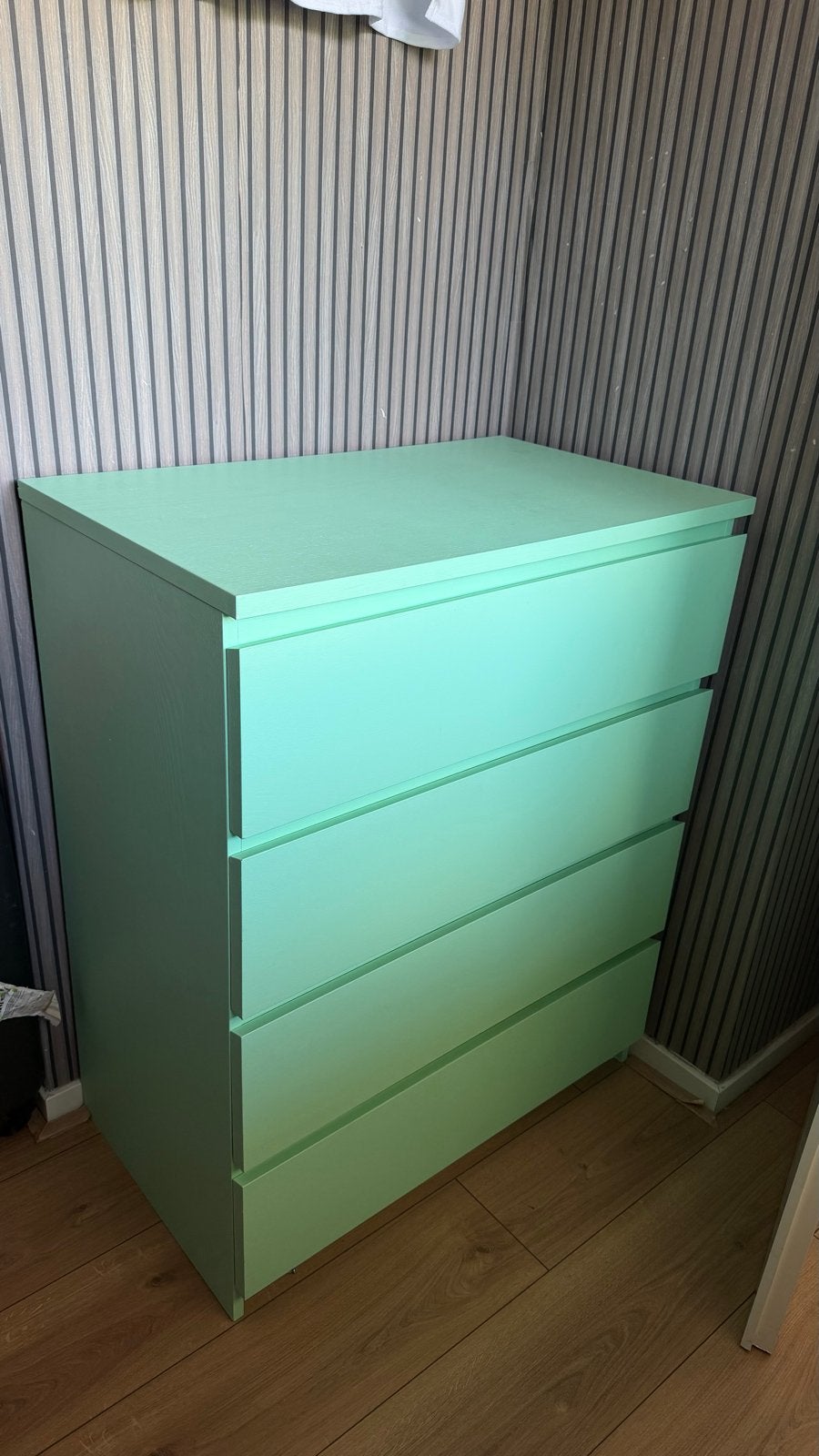 IKEA Malm ladekast - zelf geverfd, Huis en Inrichting, Ophalen, Gebruikt, 50 tot 100 cm, 3 of 4 laden