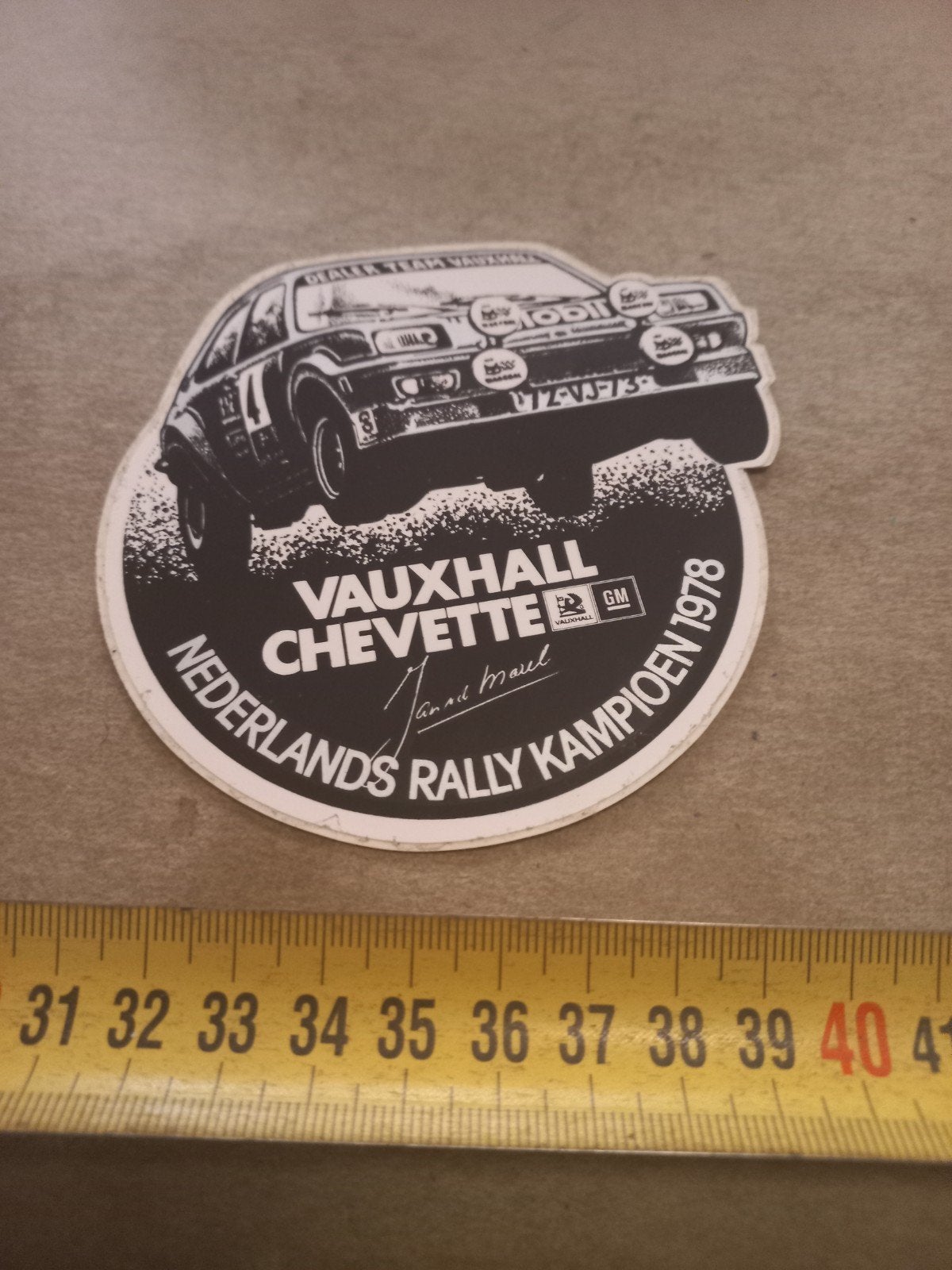 Vauxhall Chevette Rally Kampioen 1978 Sticker, Ophalen of Verzenden